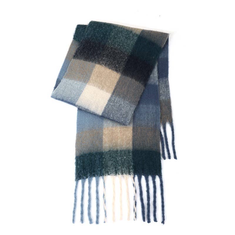 Sweetkama - Vente Écharpe – femme - Écharpe quotidienne à carreaux AC pour femmes SKAS420131