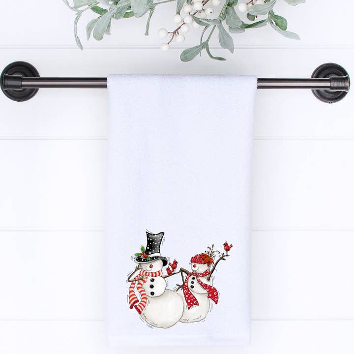 Fernville Creations - Wholesale Hand Towel - Dancing Snowman Seasonal & Holiday Hand Towel Gift6