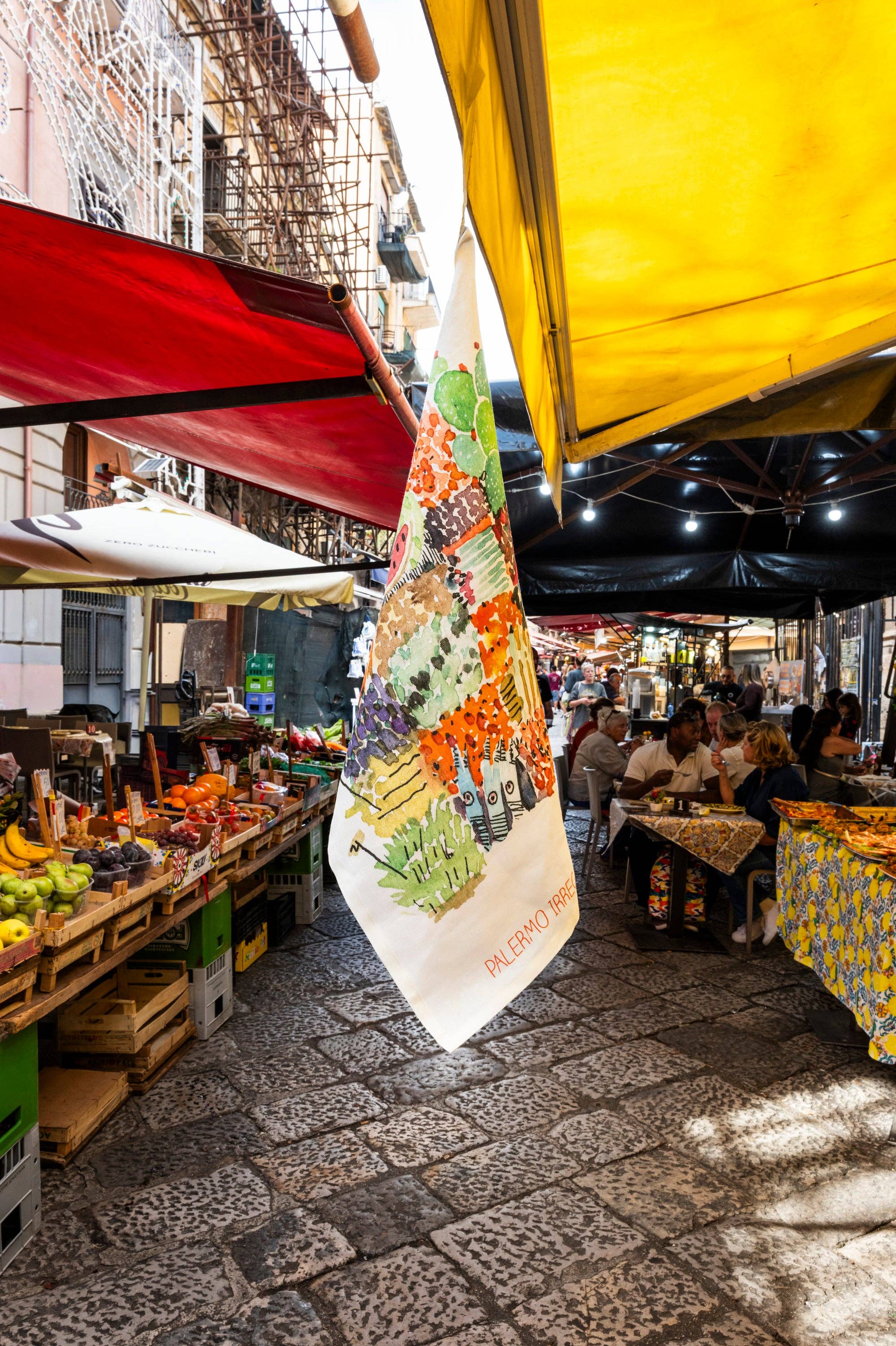 The Napking - Wholesale Tea Towel - Kitchen Towels Vucciria, 100% Made in Italy1