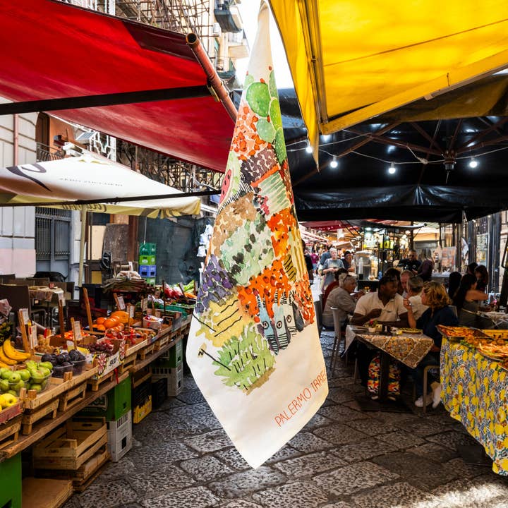 The Napking - Wholesale Tea Towel - Kitchen Towels Vucciria, 100% Made in Italy1