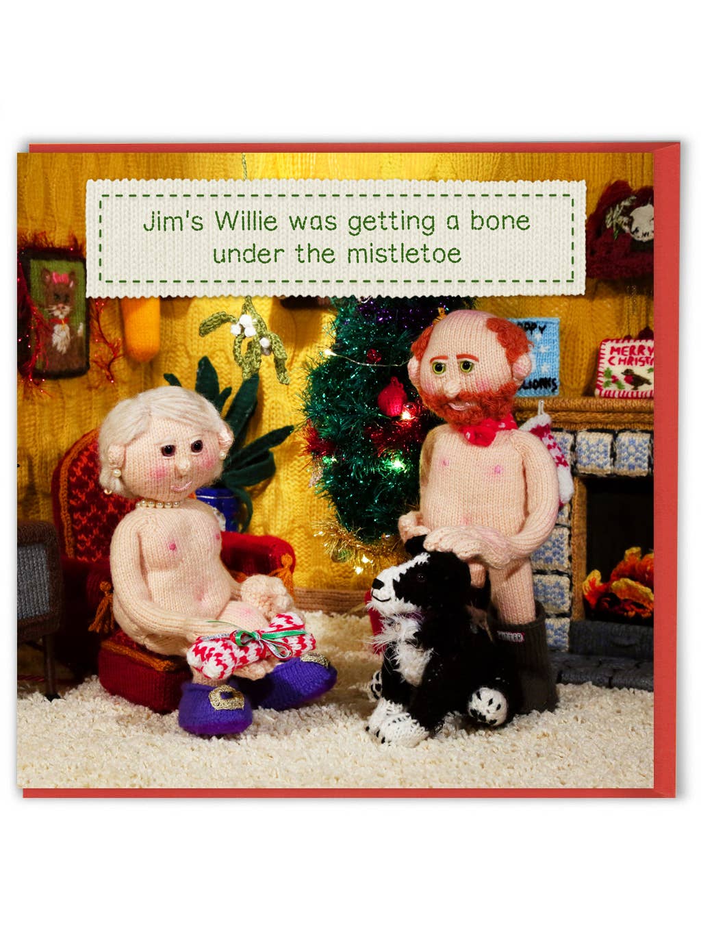 Brainbox Candy - Vendita all'ingrosso Biglietti di auguri di Natale - Cartolina di Natale Divertente - L'Osso di Willie di Nudinits0