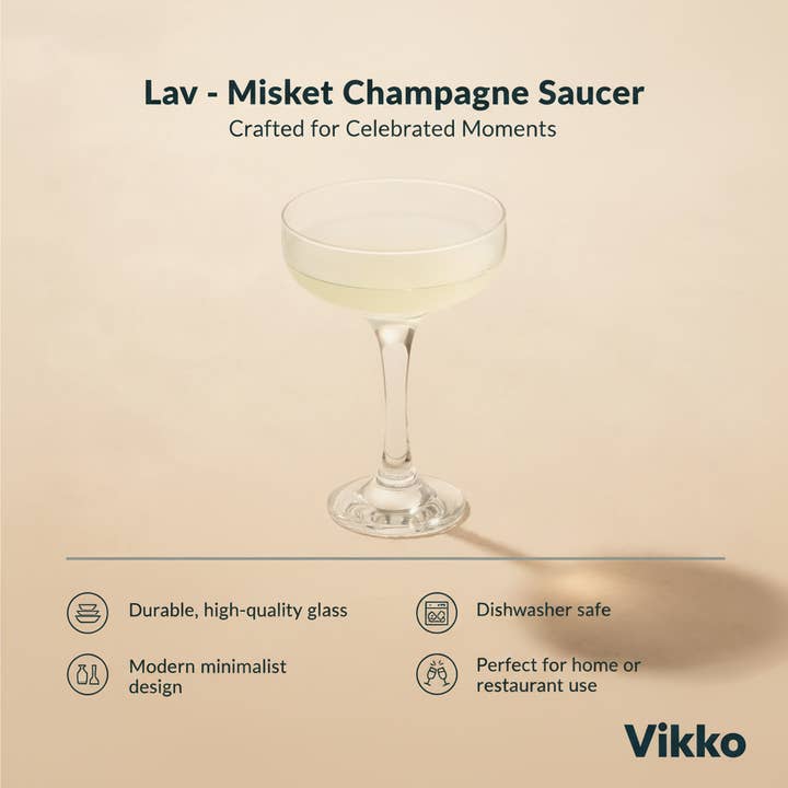 Kadra Kitchenware – Großhandel Champagnerflöten – Lav - Misket Champagner-Untertasse3