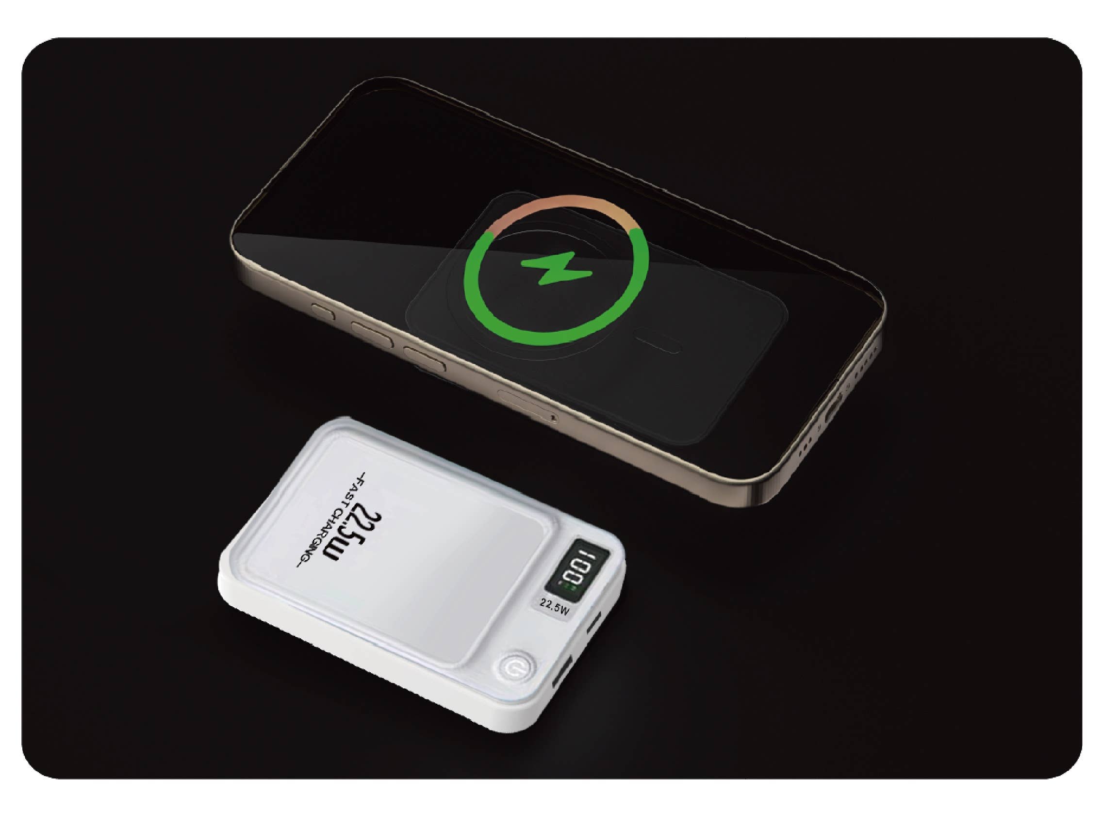 LAX Gadgets - Vendita all'ingrosso Caricatori portatili - Power Bank MagSafe 7200mAh - Ricarica ad alta velocità, confezione vendita8