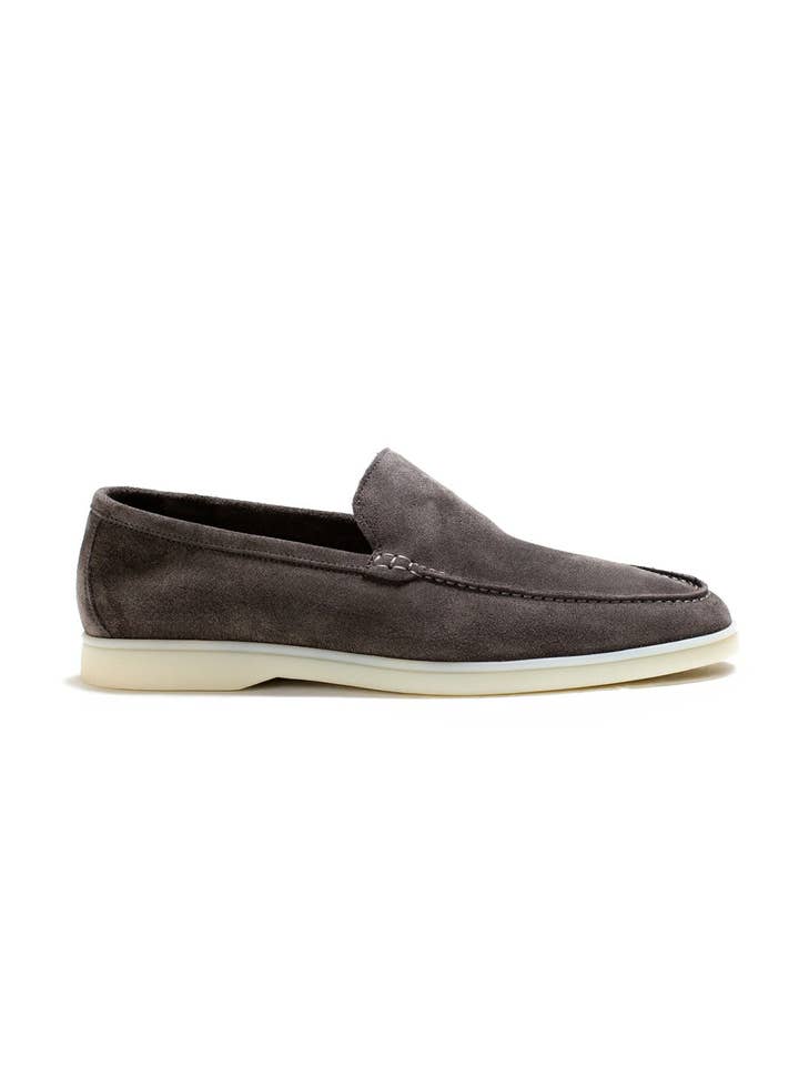 XANDER GREY SUEDE LOAFER for wholesale by Goodwin Smith Luxury Footwear - Made in Portugal
