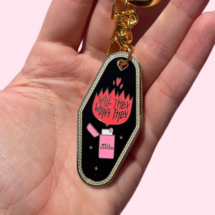 Well Versed Goods - Wholesale Keychain - Women's - Bookish Keychain - Slow Burn