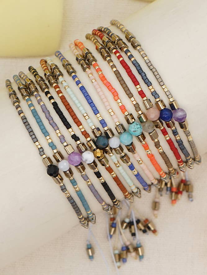 Miyuki Stones and Beads Bracelet MOQ 5pcs ACC1476 for wholesale by UNISHE