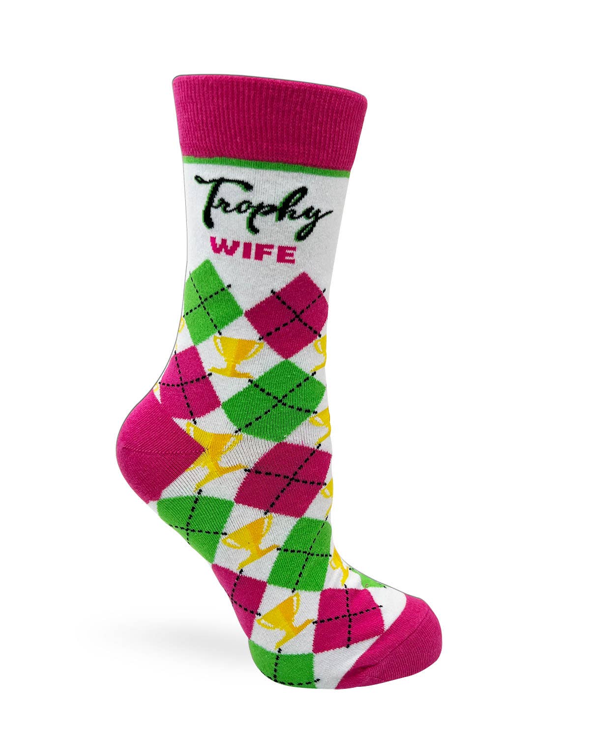 Fabdaz - Wholesale Socks - Women's - Trophy Wife Ladies' Novelty Crew Socks1