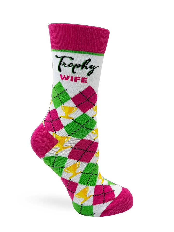 Fabdaz - Wholesale Socks – Women's - Trophy Wife Ladies' Novelty Crew Socks1