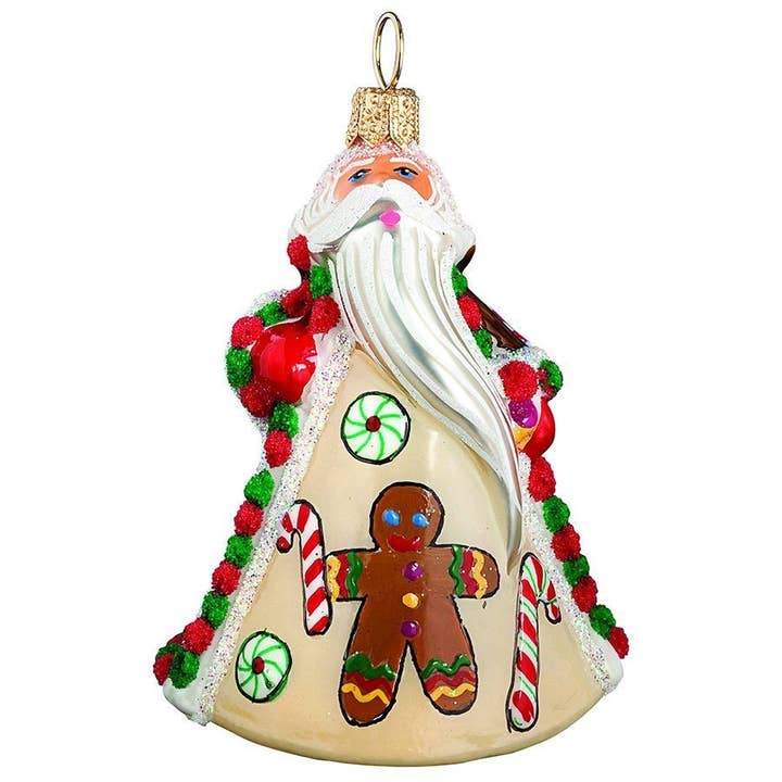 Mini Gingerbread Santa com aproximadamente 7,6 cm de altura por atacado de Joy To The World Collectibles