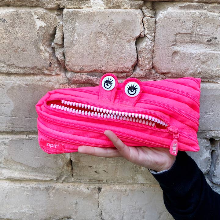 ZIPIT - Wholesale Pencil Case/Pouch - ZIPIT Monster Pencil Case, Pink Gift Pouch for Girls