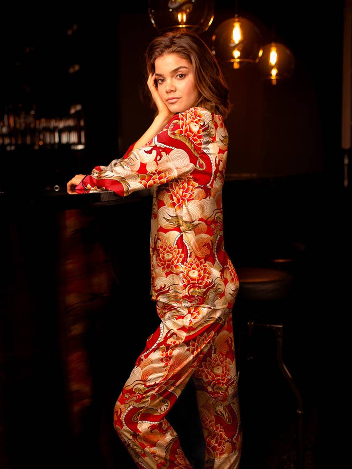 Two-Piece Set - Red Dragon Print | Tao for wholesale on Faire1