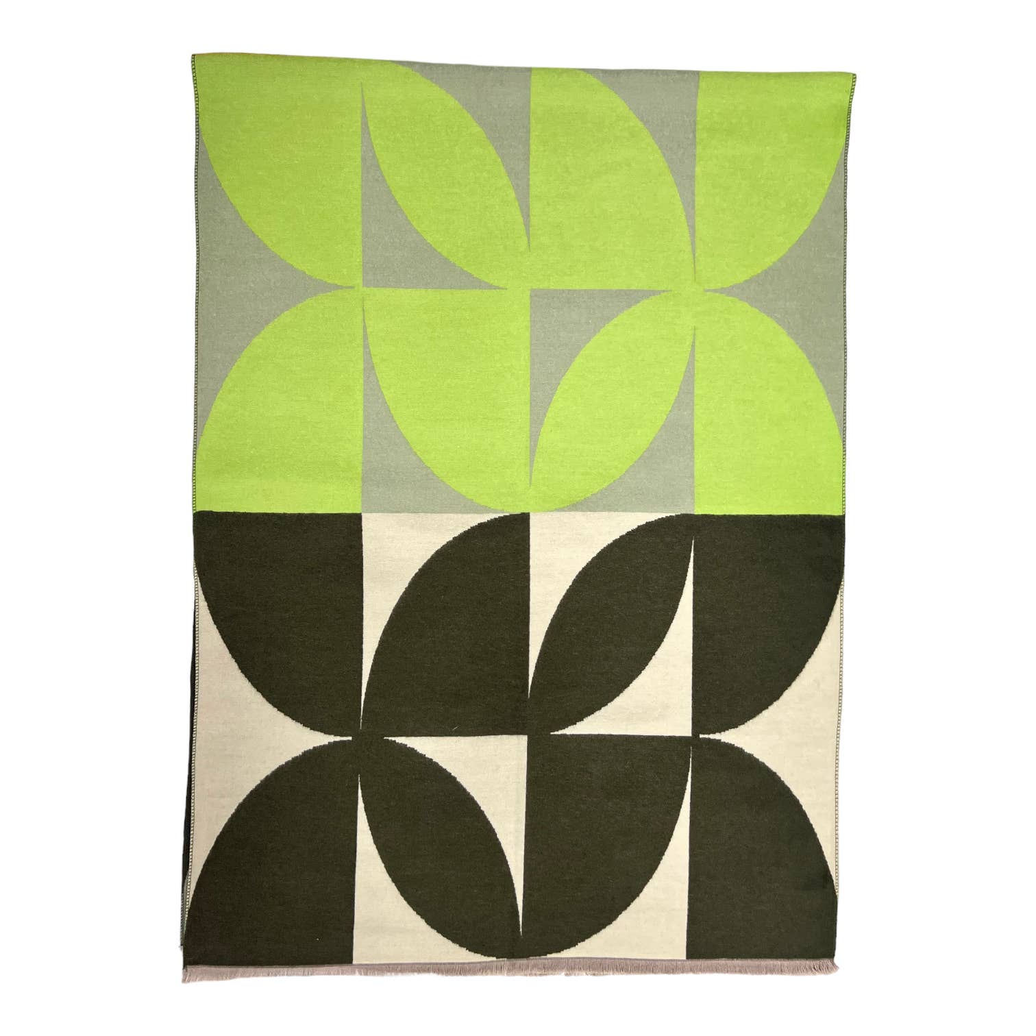 London Scarves - Wholesale Scarf - Women's - Retro print on cashmere blend scarf finished with fringes18