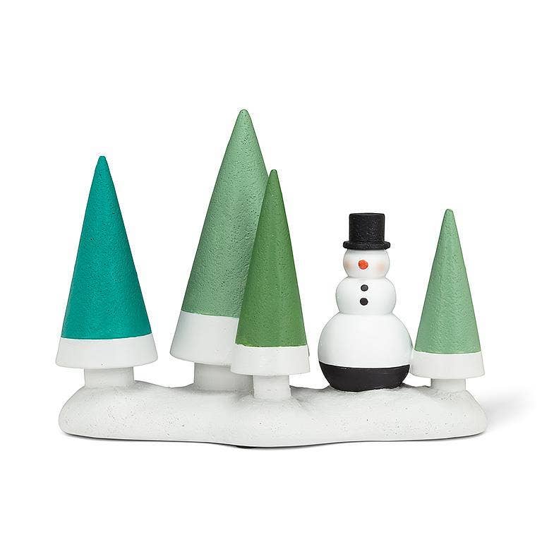 Abbott - Vendita all'ingrosso Decorazione natalizia - Albero a Cono & Pupazzo di Neve-12"L - Saldi0