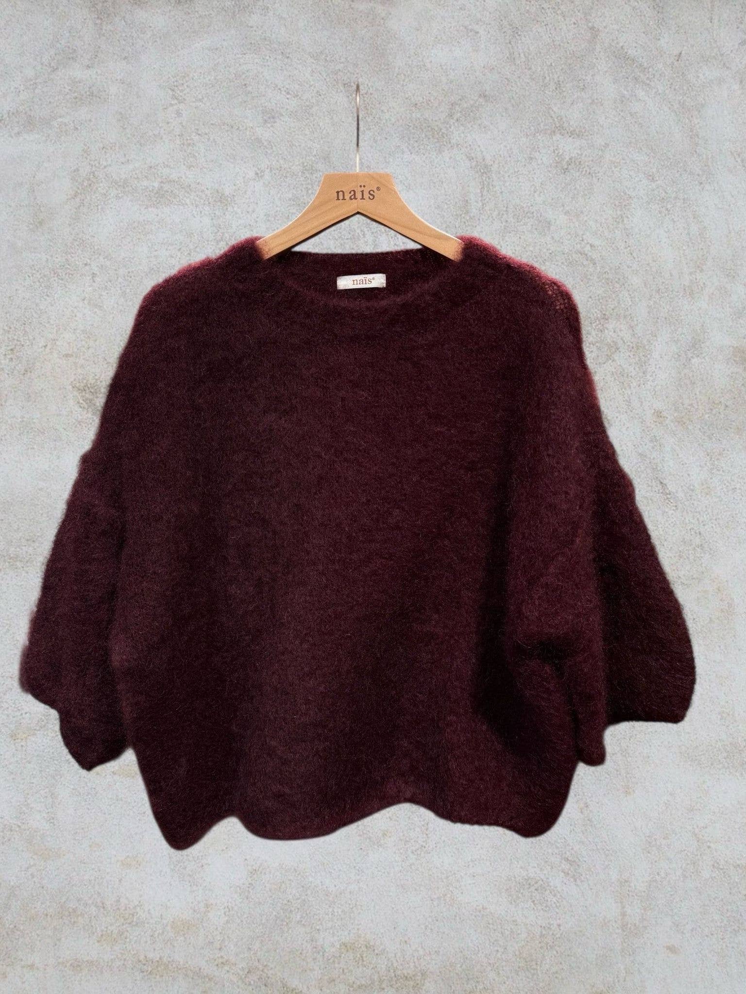 NAÏS PARIS - Vendita all'ingrosso Maglione tricot - Donna - Maglione a maniche corte e collo rotondo in 80% kid mohair20