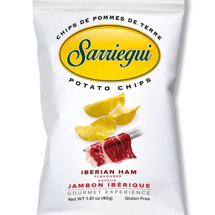 IBERIAN HAM FLAVORED POTATO CHIPS 40 g and other Purchase Wholesale ingredientes reposteria. Free Returns & Net 60 Terms on Faire trending on Faire.