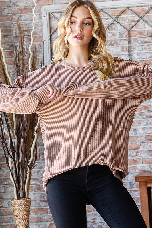 HEIMISH - Wholesale Tunic - Women's - ET7470-10 PUFF SLEEVE SOLID7