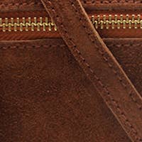 Ellas Trading – wholesale Crossbody bag – Women's – Casual Italian Genuine Suede Crossbody Bag with Tassel Zippe18