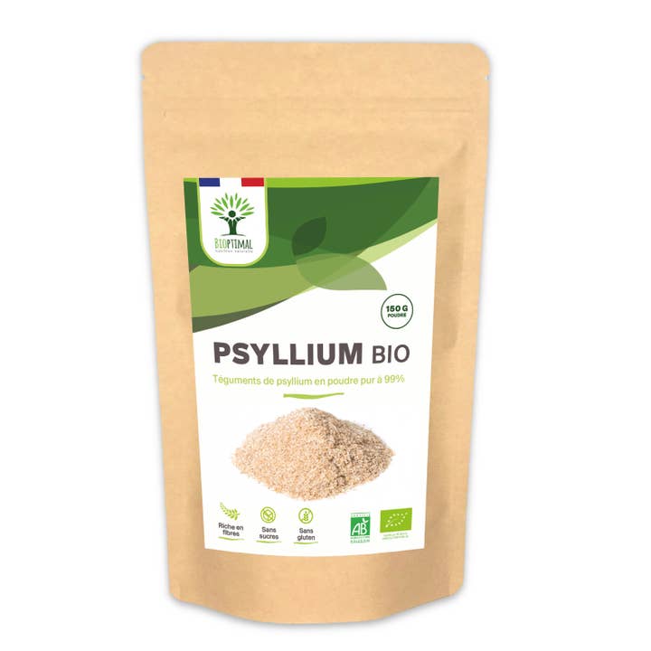 Bioptimal – Großhandel Protein-/Superfood-Pulver – Biologisches blondes Flohsamenpulver - Verpackt in Frankreich