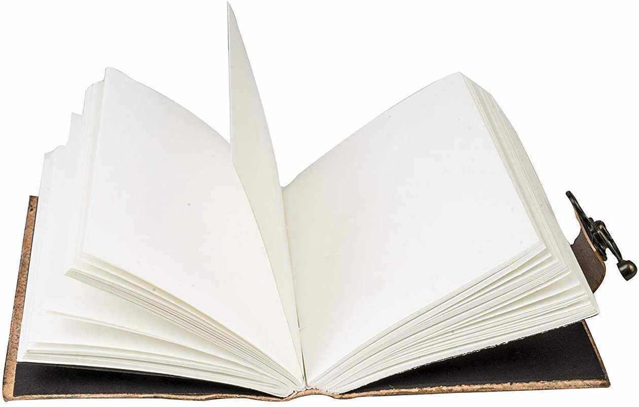 Tuzech Leather - Wholesale Journal/Diary - TUZECH Genuine House Leather Journal Notebook Vintage Style Diary with Engraved Rose Brown (7 Inches)4