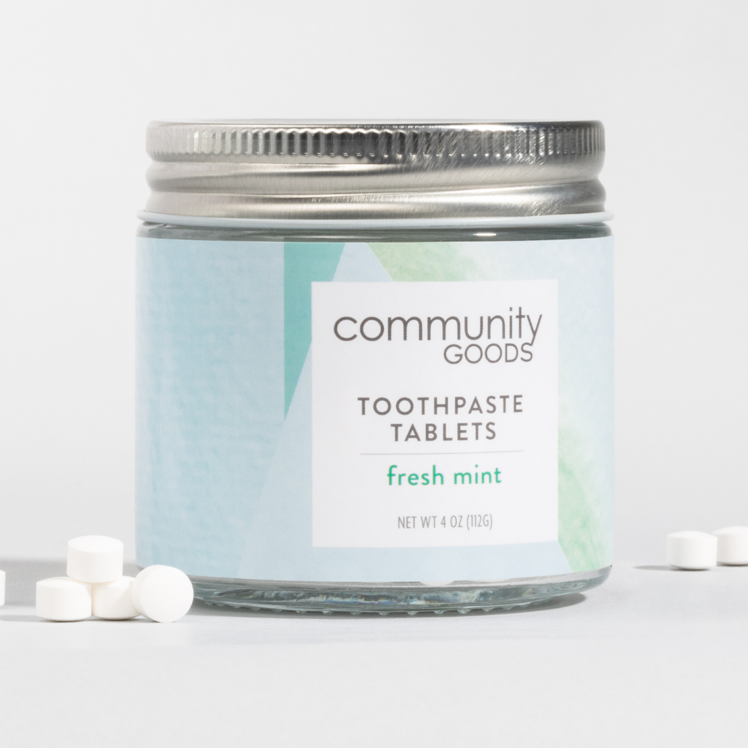 Community Goods - Wholesale Toothpaste - Glass Jar - Whitening Mint Toothpaste Tablet: Vegan, Natural5