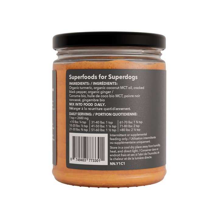 North Hound Life - Vendita all'ingrosso Integratore per animali domestici - Cani - Golden Turmeric Superblend per cani