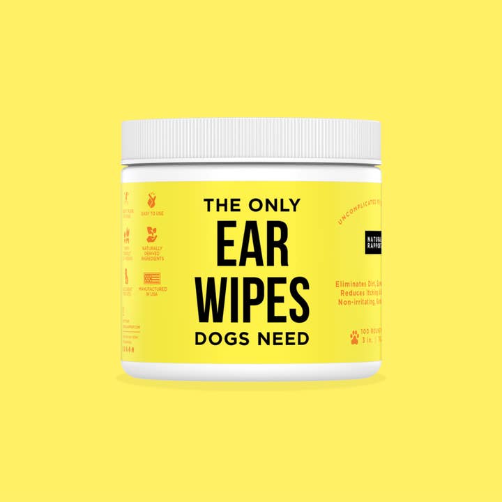 Natural Rapport - Wholesale Pet Grooming Aid - Dog - The Only Ear Wipes Dogs Need