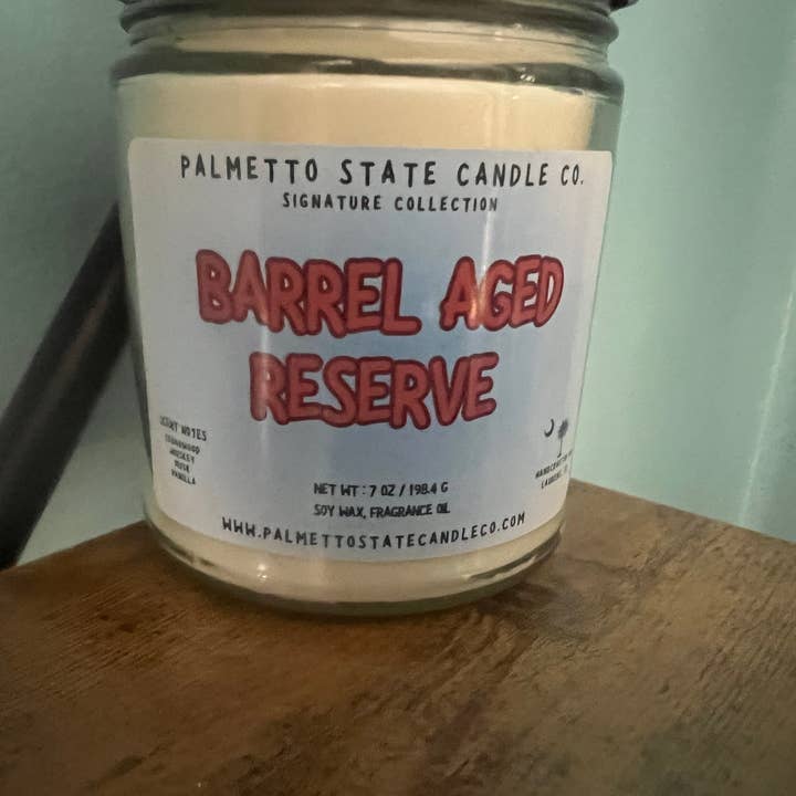 Barrel Aged Reserve Candle for wholesale by Palmetto State Candle Company