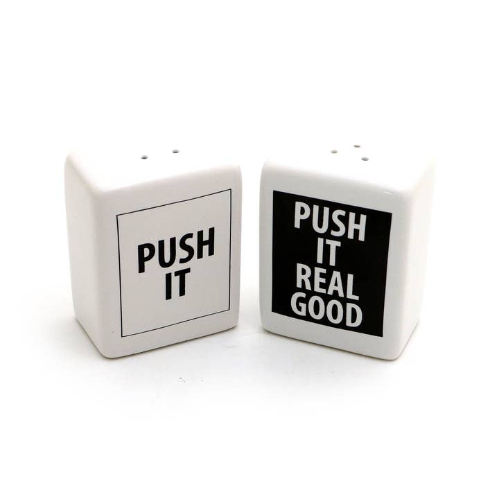 Lenny Mud - Wholesale Salt & Pepper Shaker Set - Push It Real Good Salt and Pepper Set