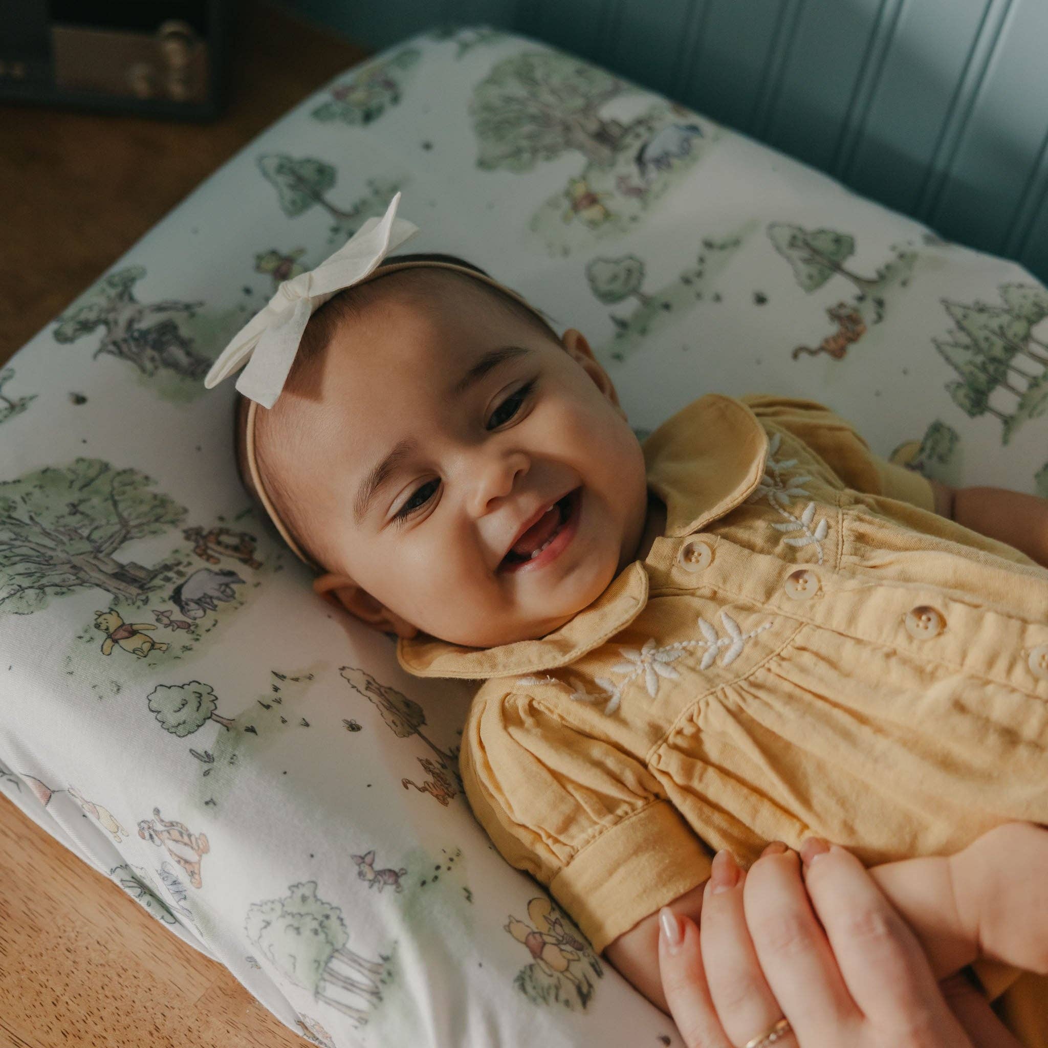 Copper Pearl - Wholesale Changing Mat/Pad Cover - Baby - Premium Knit Diaper Changing Pad Cover - Hundred Acre Wood2