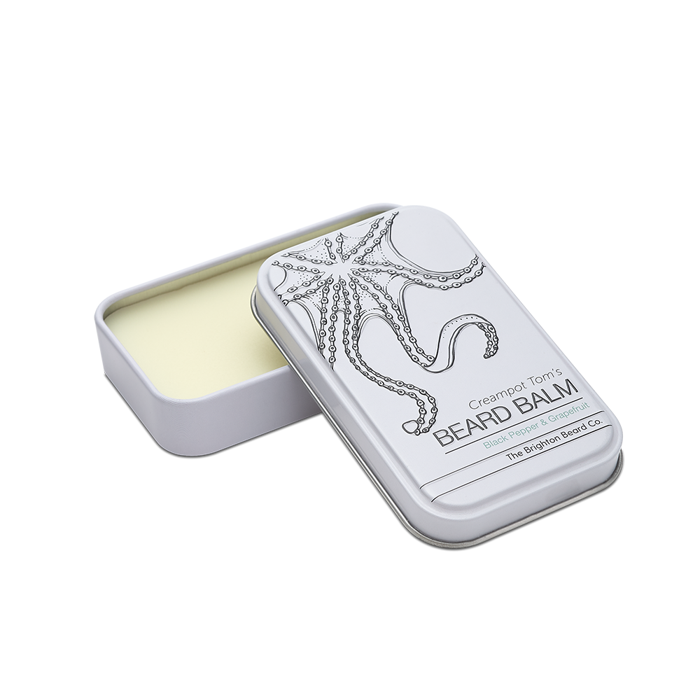 The Brighton Beard Co. – Großhandel Bartpflegeprodukte – Creampot Toms Bartbalsam mit schwarzem Pfeffer und Grapefruit0