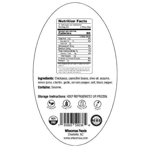 Whoomus Hummus - Wholesale Dip - 12oz - 8 Pack All Natural Gourmet Hummus Spread S.I.U Flavor4