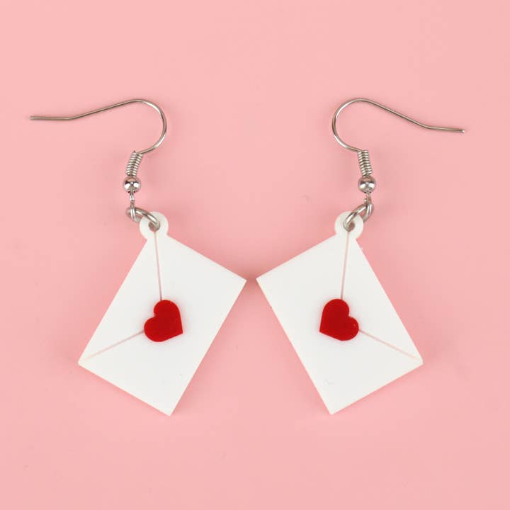 Love Letter Earrings for wholesale by Sour Cherry