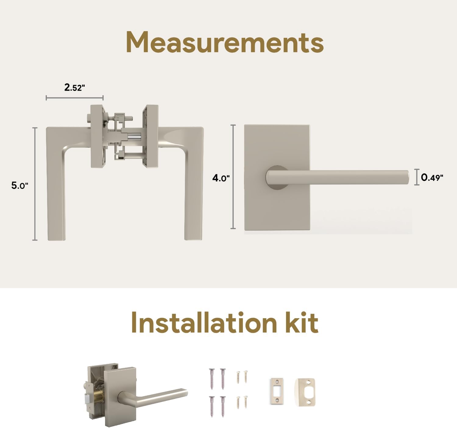 Mega Handles - Wholesale Knob/Pull - Glamor Passage | Door Lever Handle5