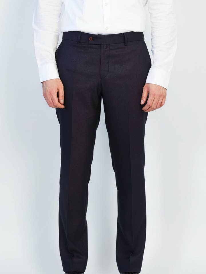 Deep Burgundy Slim Fit Dress Pants – Wessi for wholesale by Wessi