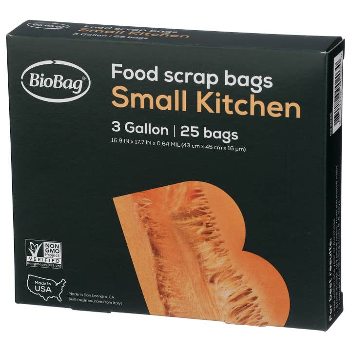 BioBag America Inc - Venta al por mayor Bolsa/envoltorio de alimentos - Bolsa BioBag 100% compostable para residuos de alimentos de 3 galones (300 en total)3