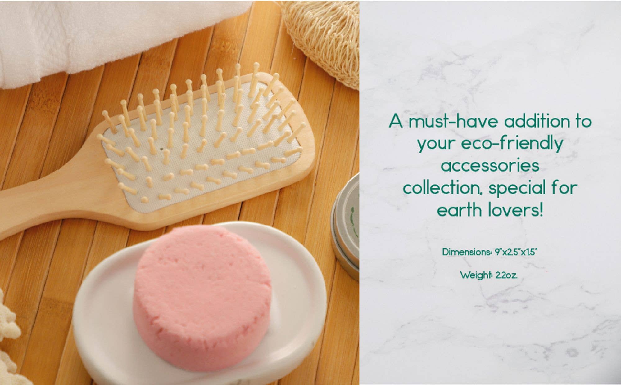 BeNat – Escova/pente por atacado – Escova de cabelo desembaraçadora de madeira natural3