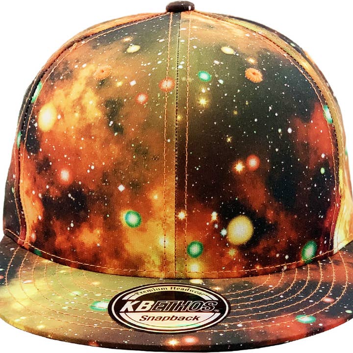 KBETHOS - Wholesale Flat Brim Cap - Unisex - Galaxy Snapback21