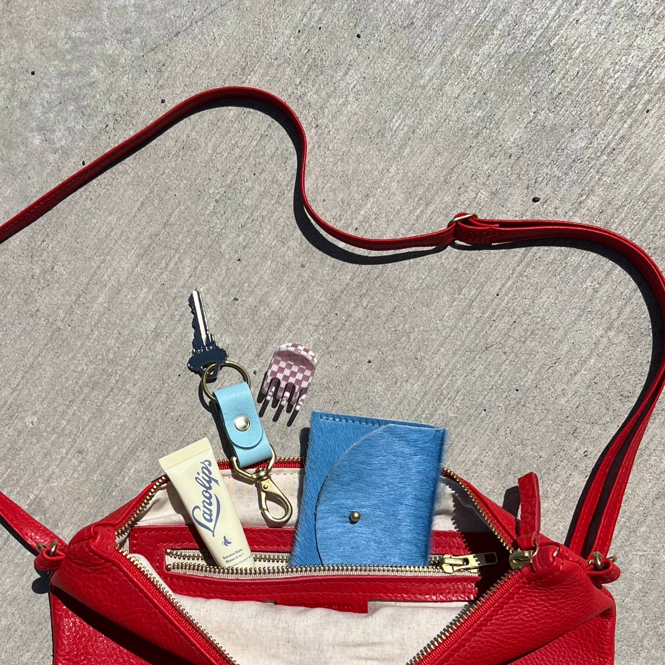 Primecut - Wholesale Shoulder Bag - Women's - Mini Hobo - Brown + White Hair on Hide4