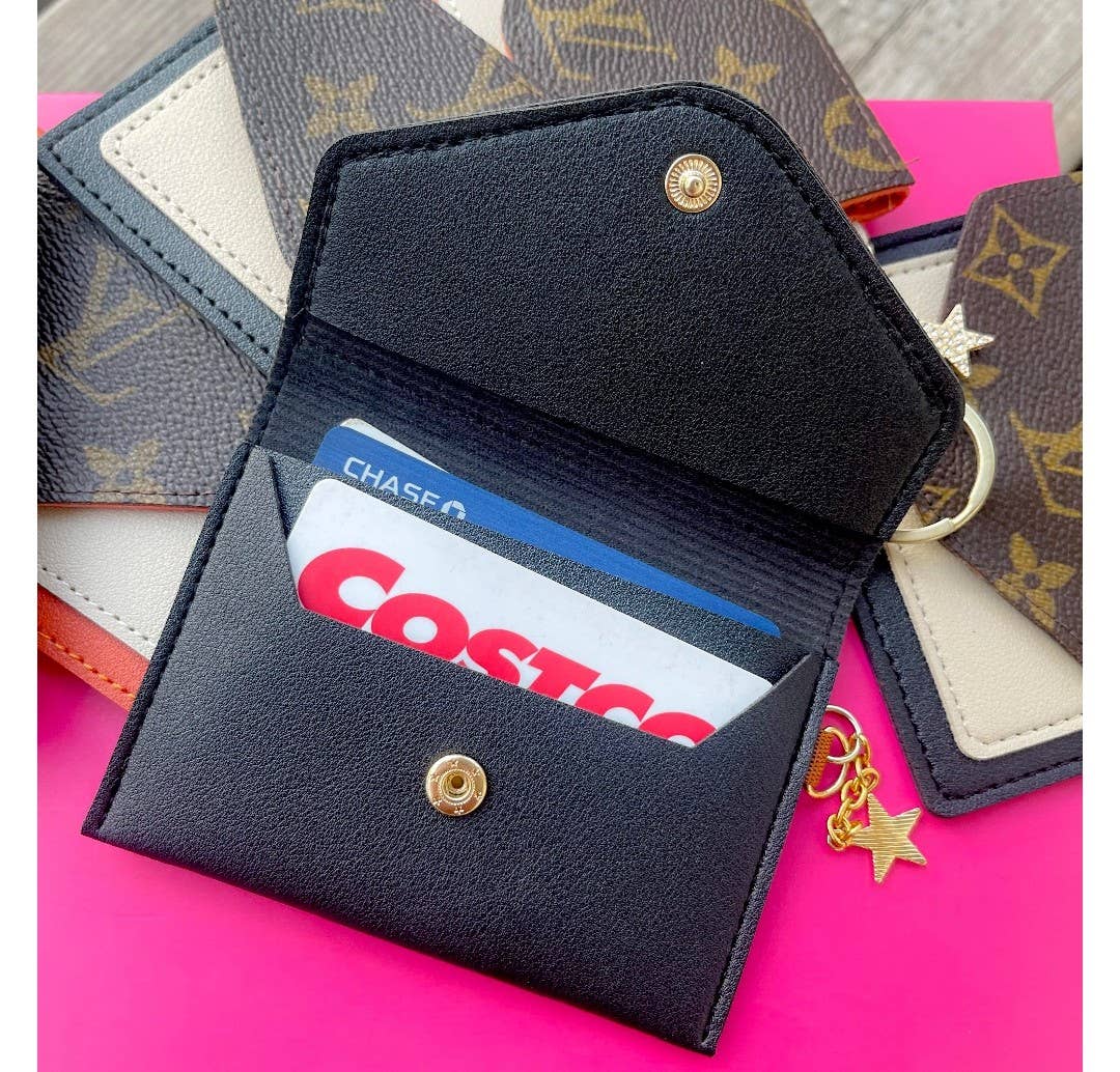Contagious Couture - Wholesale Card Holder - Women's - Upcycled Two toned Credit card holder1