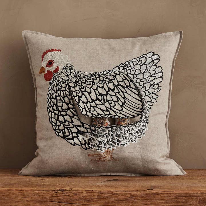 Mother Hen Pocket Pillow for wholesale by Coral & Tusk