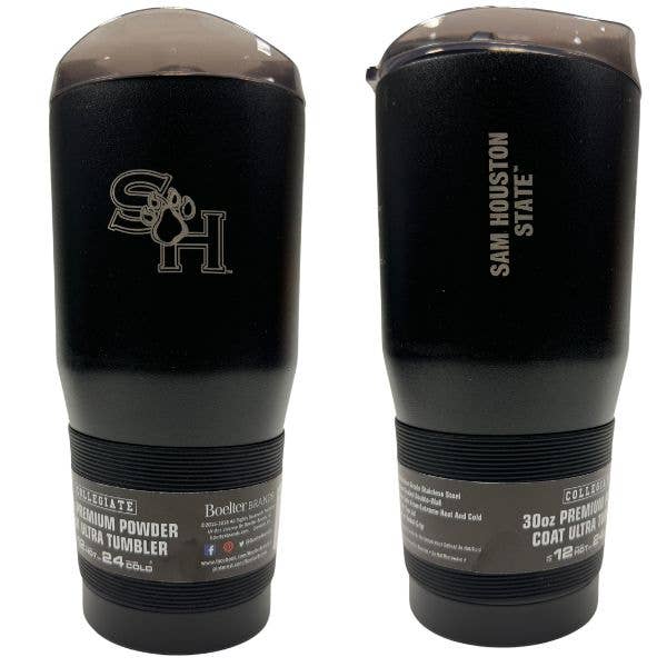 St. Louis Wholesale LLC - Wholesale Insulated Mug/Tumbler - Sam Houston State Tumblers - 30OZ Ultra PPC - Black Powder