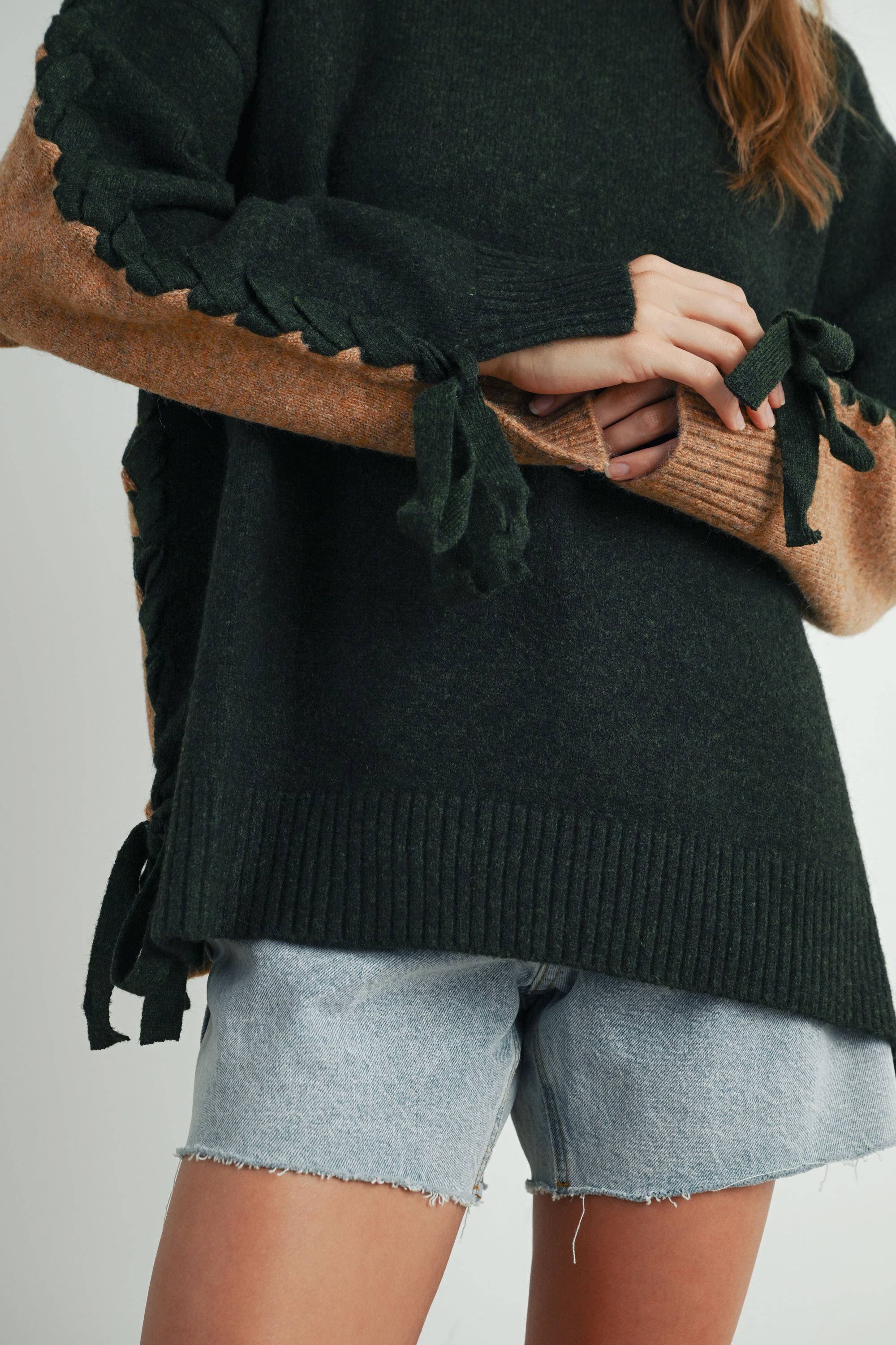 BUTTERMELON - Wholesale Knit Sweater - Women's - Crew Neck Long Sleeve Pullover Sweater - BMW75871