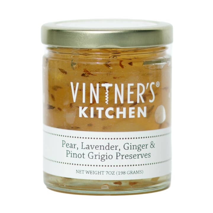 Conservas de Pêra, Lavanda, Gengibre e Pinot Grigio por atacado de Vintner's Kitchen LLC