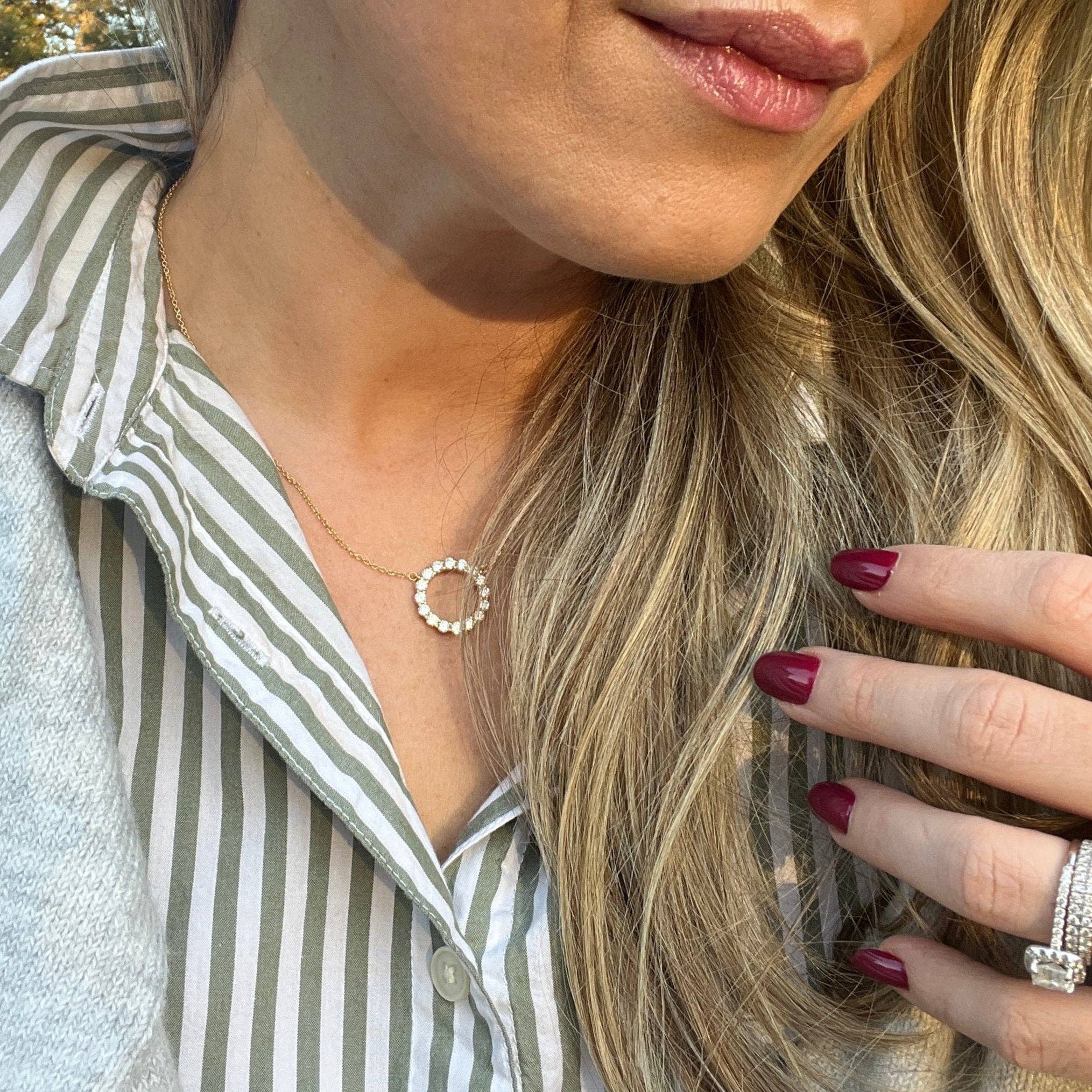 Chloe + Lois - Wholesale Pendant/Charm Necklace - White CZ Infinity Necklace7