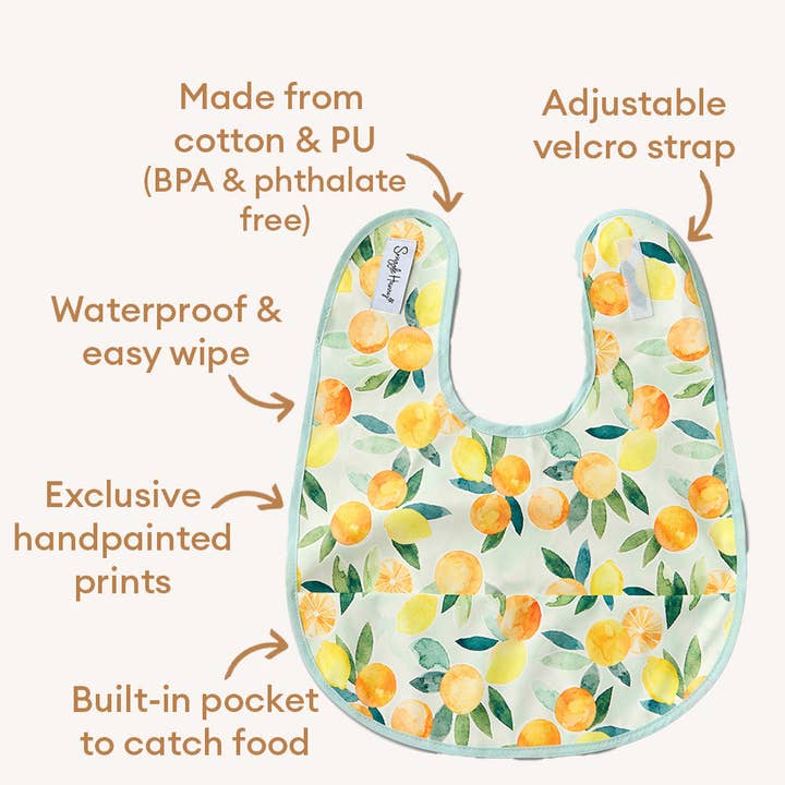 Snuggle Hunny - Wholesale Bib – Baby - Citrus Squeeze Snuggle Bib3