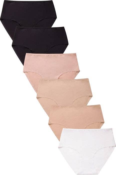 Lingerie Mart - Wholesale Underwear - Women's - Mamia Ladies Silky Brief Panty LP7210PR4