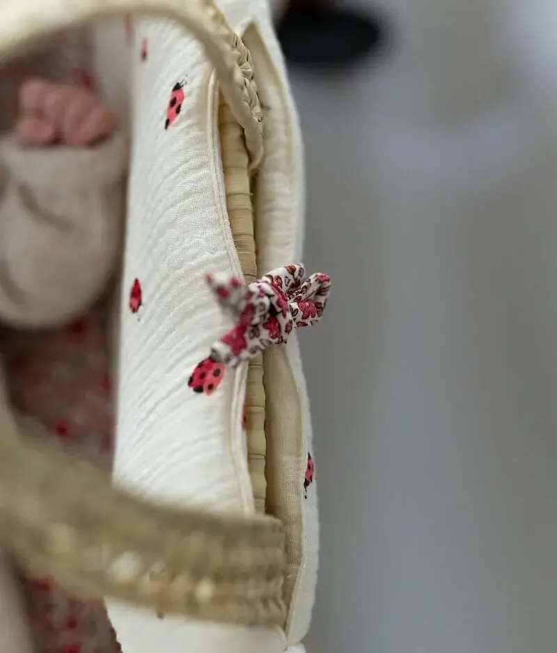 Manufacture des bébés français - Wholesale Bassinet - Baby - Bassinet cover Ladybugs11