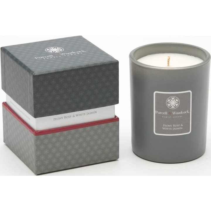 Purcell & Woodcock – wholesale Burkljus – Pionros & Vit Jasmin Doftljus