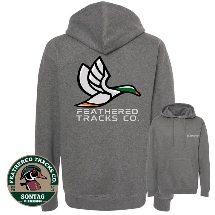 Geo Duck Hoodie for wholesale by Feathered Tracks Co.