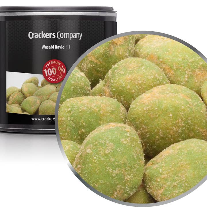 wasabi ravioli II PU med 36 st. och 60g innehåll per pc. för wholesale av CrackersCompany